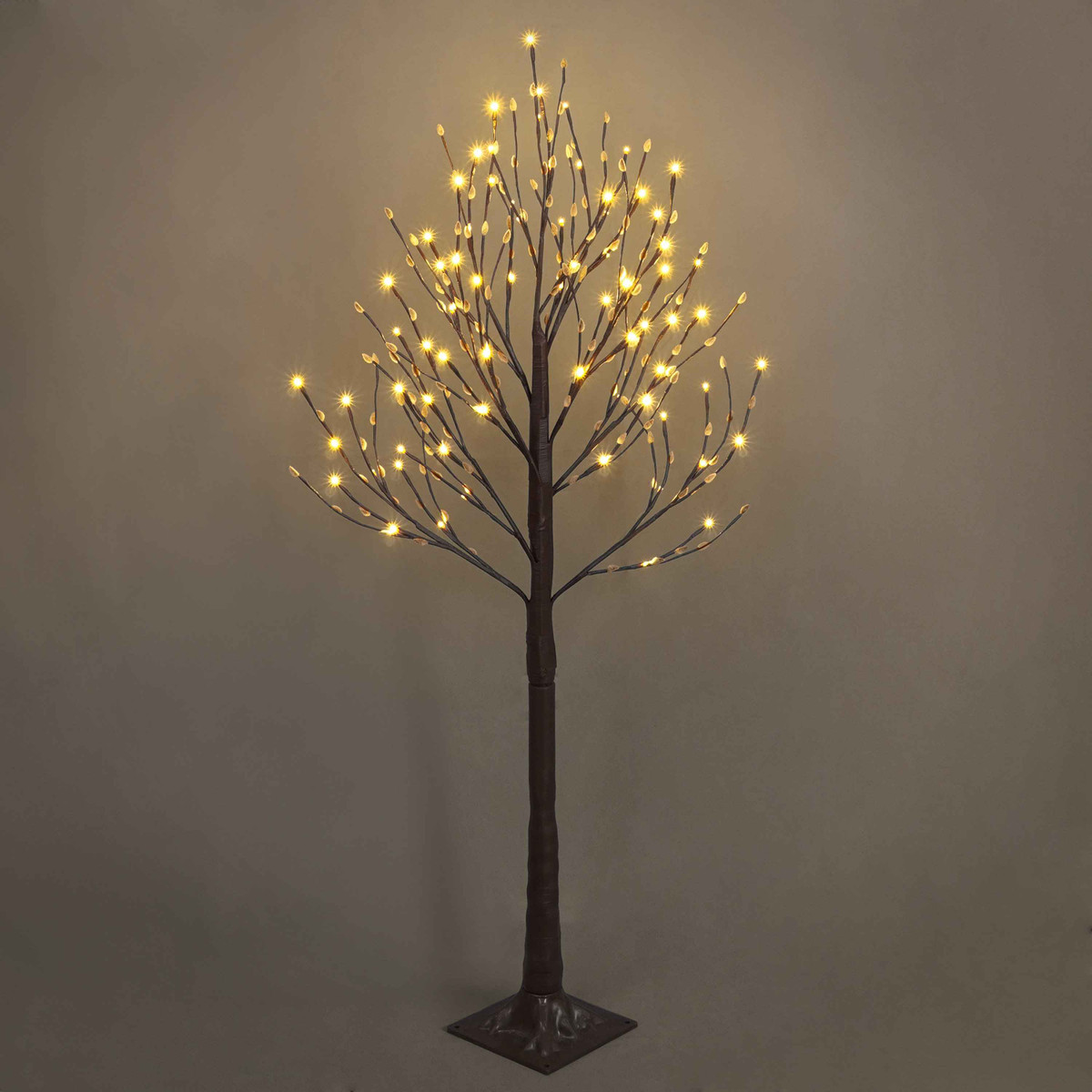 4 / 6 / 8 Feet, Full Artificial Willow Twinkling Twig Tree for Indoor Holiday