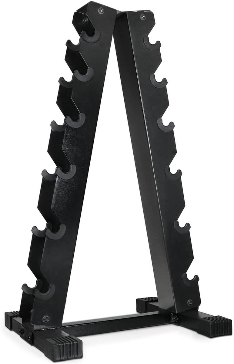 6-Tier A-Frame Dumbbell Rack with 500LB Capacity