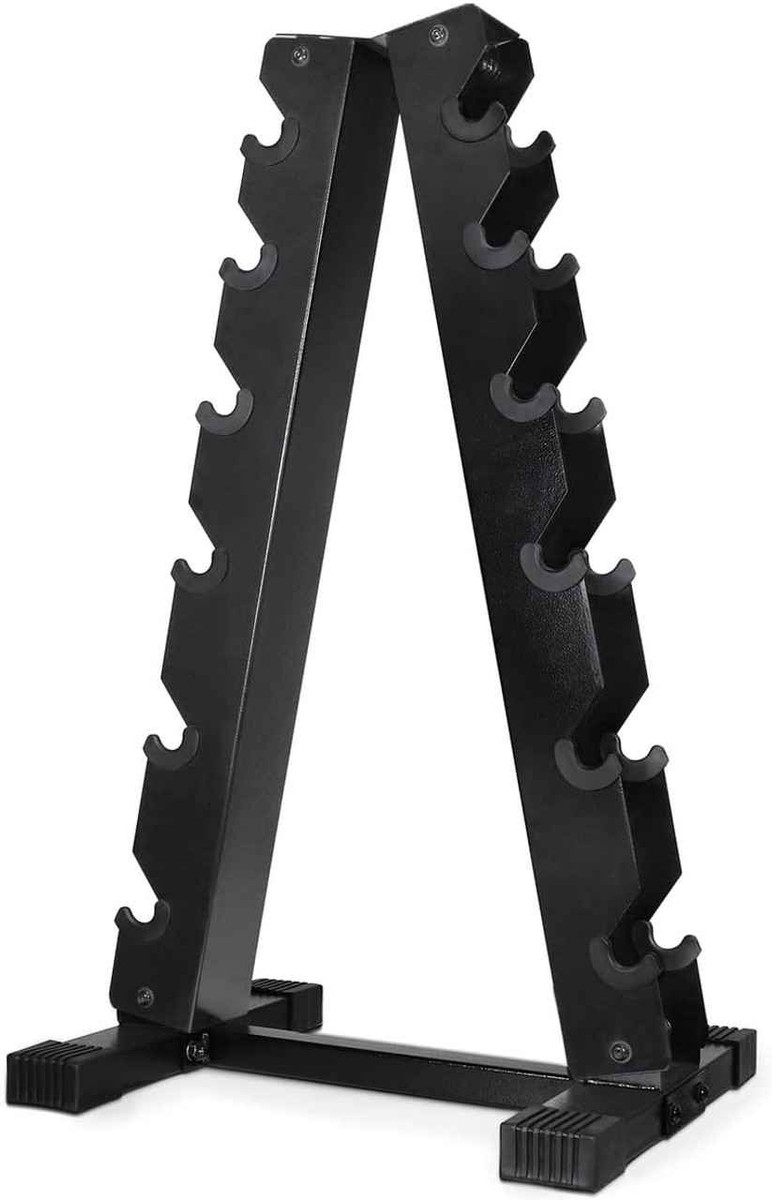 6-Tier A-Frame Dumbbell Rack with 500LB Capacity