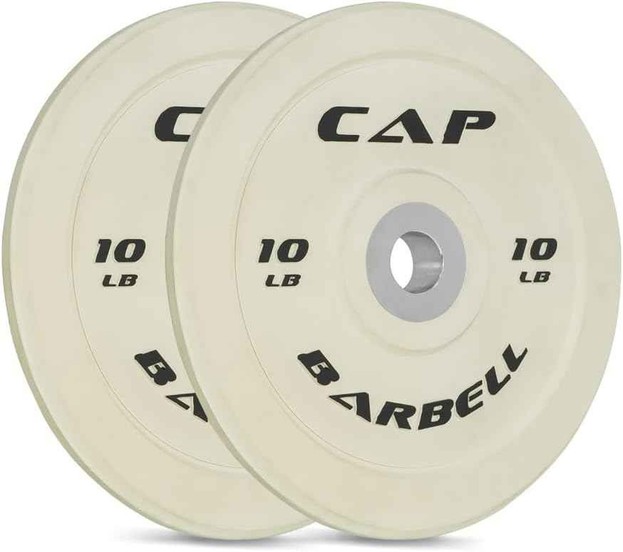 2-Inch Olympic Bumper Plate with Rubber Coating & Steel Hub, Multiple Choices Available