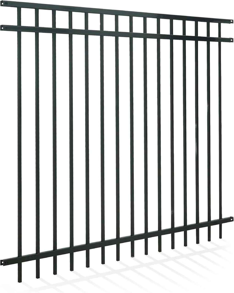 5FT Height X 6FT Width Heavy Duty Flat Top Fence Barrier Panel, Multiple Options