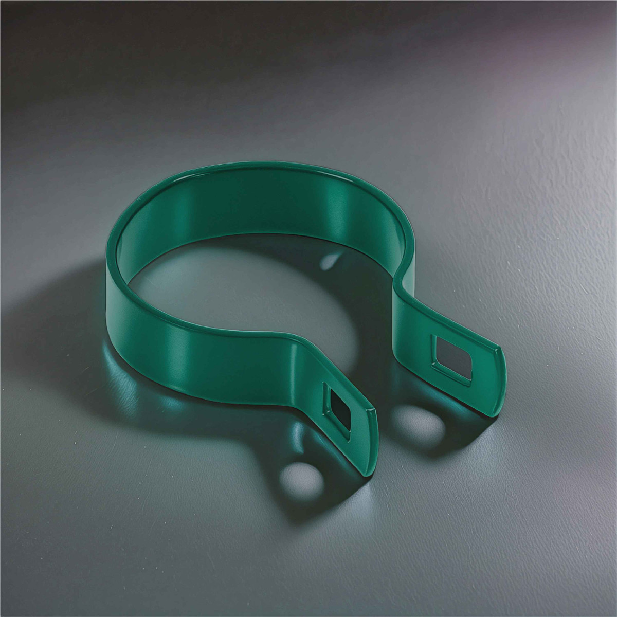 Green Galvanized Brace Band for 2-3/8" Outside Diameter Post with Bolt & Nut, Multi-options