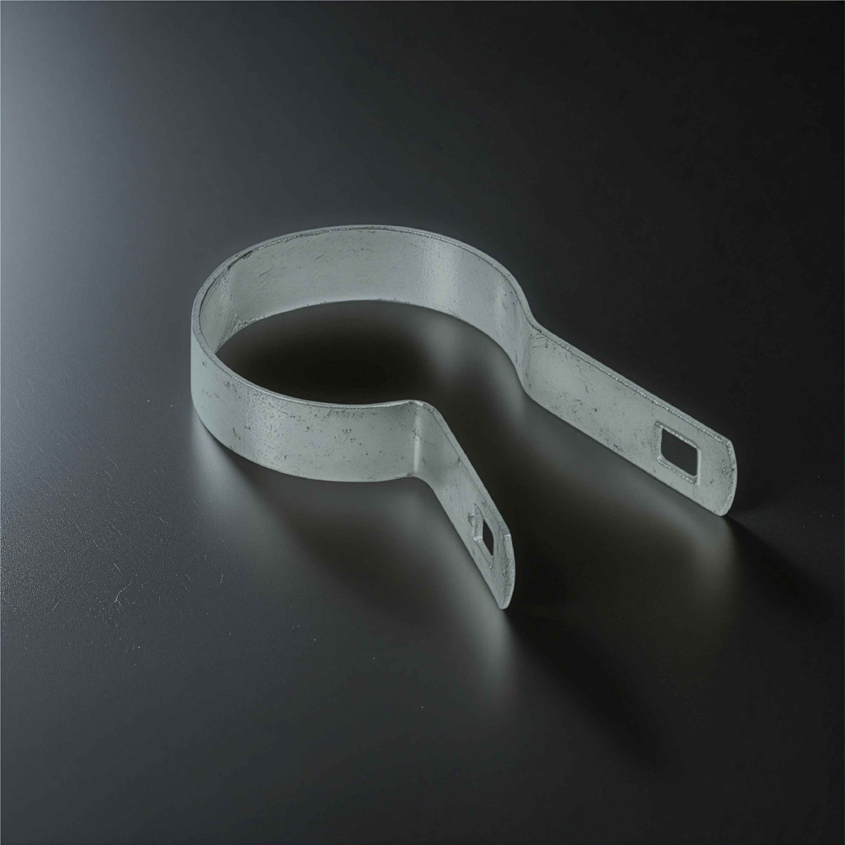 Silver Galvanized Tension Band for 2-3/8" Outside Diameter Post with Bolt & Nut, Multi-options