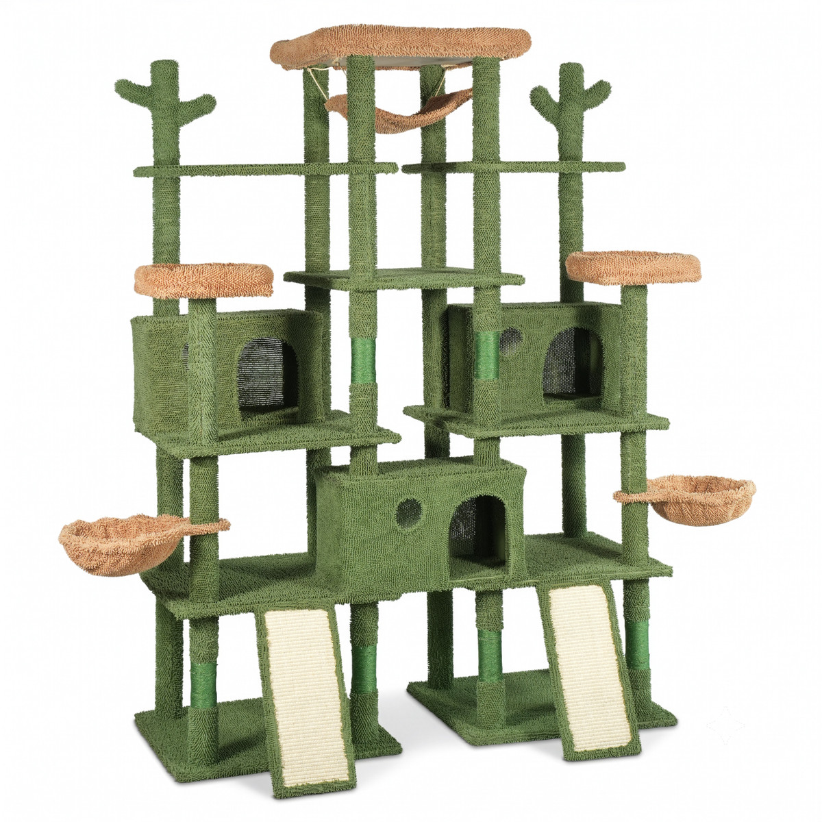 80" Extra Large Cactus Cat Tree w/Widened Perch for Large Cats
