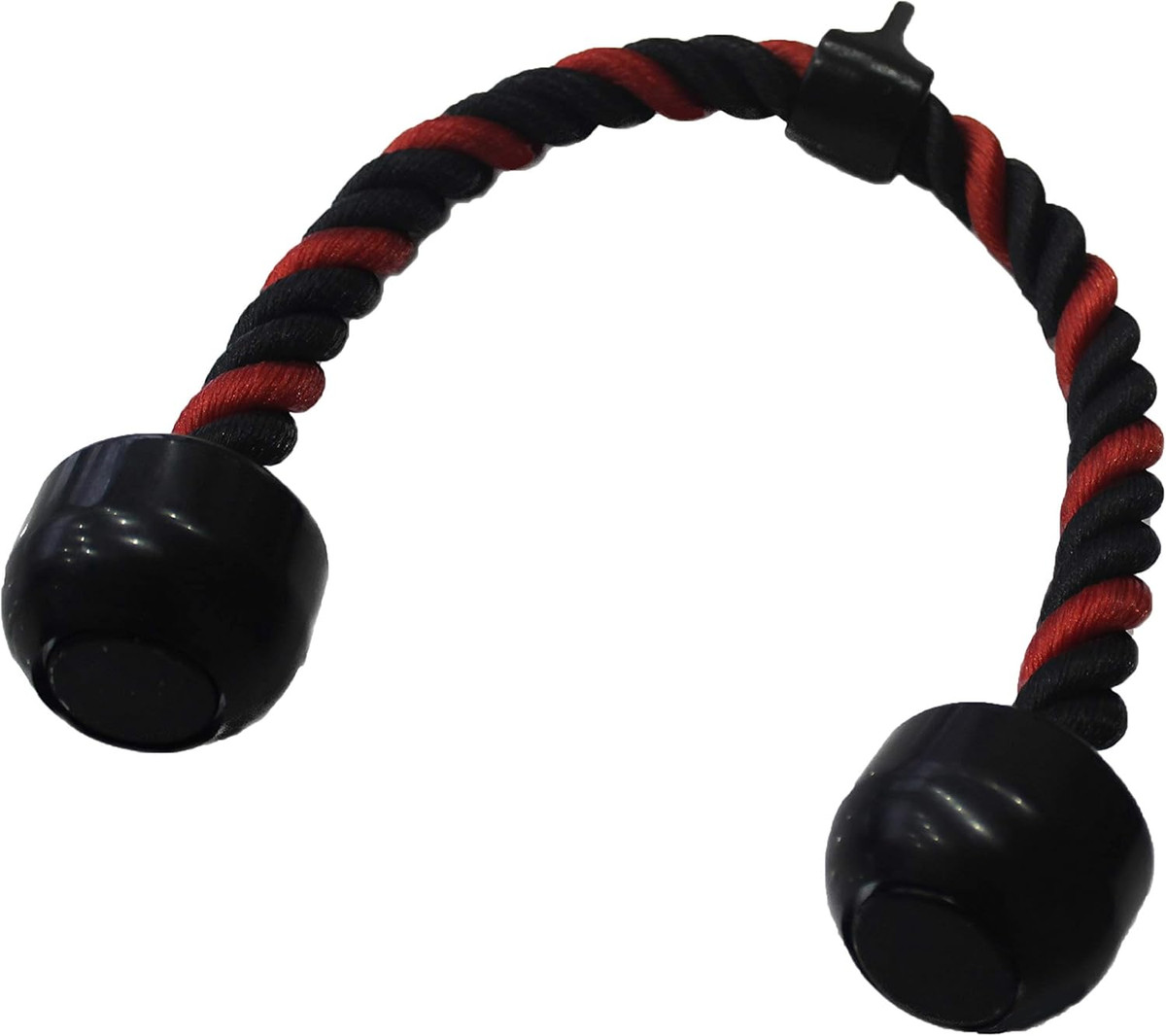Deluxe Tricep Rope, Black and Red