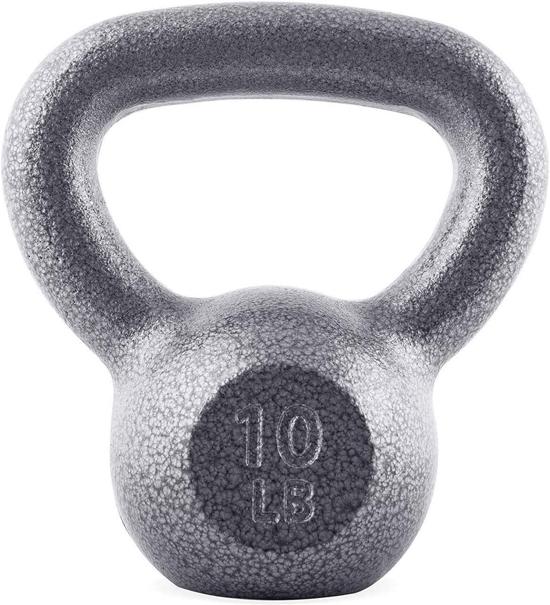 Grey Hammerstone Painted Cast Iron Kettlebell, 10-80 Pounds Available