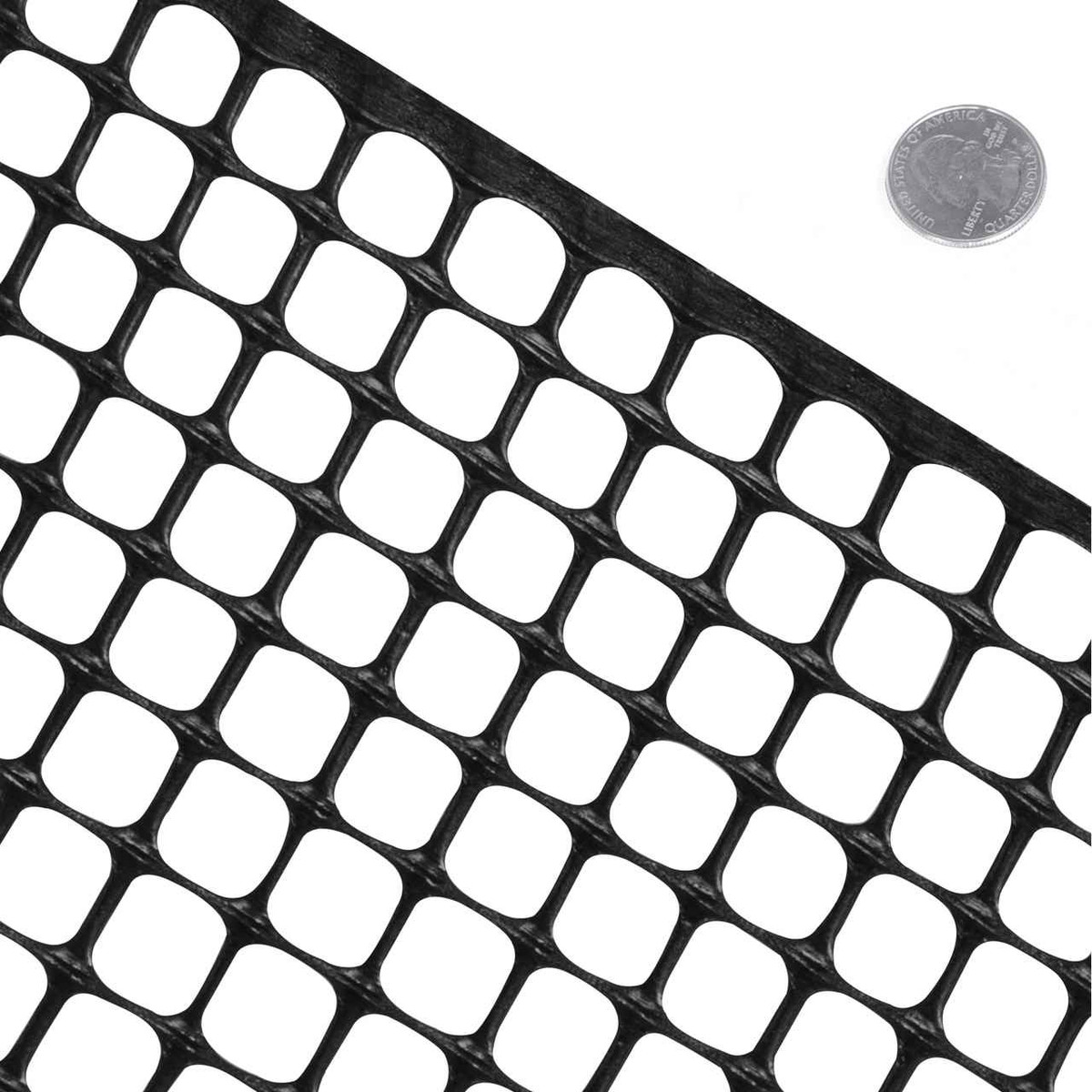 Black Plastic Hardware Net 3 ft. x 15 ft. & Mesh 0.5" x 0.5 "