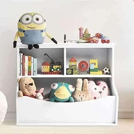 Children Toy Storage Organizer, Open Cubby, White