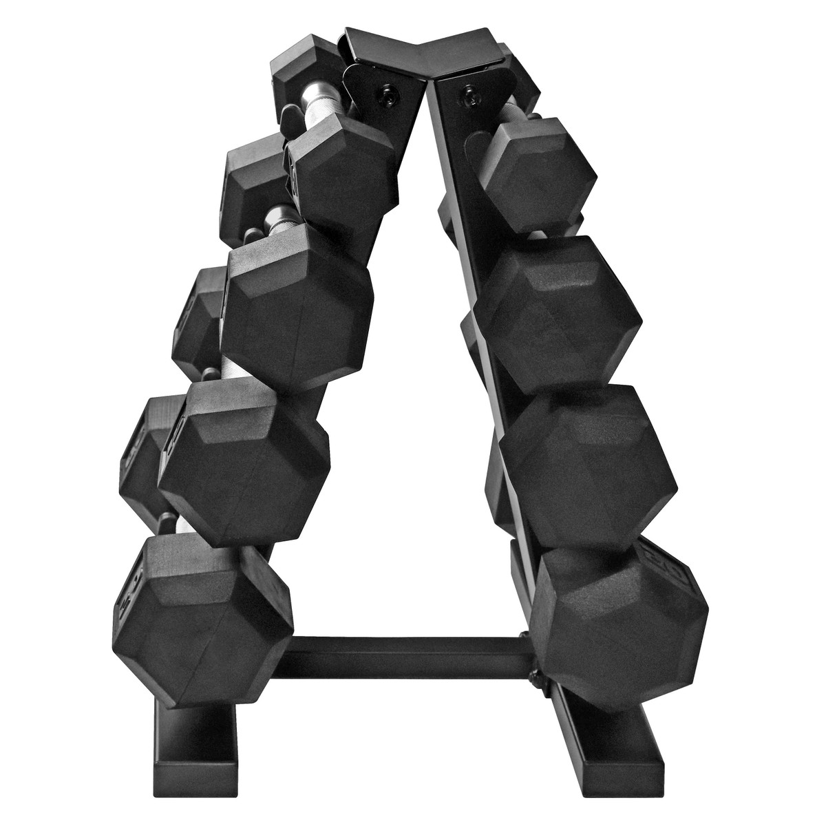 4-Tier A-Frame Dumbbell Rack for 5-20 lb Dumbbells