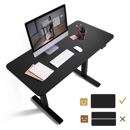Whole-Piece Deskboard Electric Standing Computer Desk, Height Adjustable Desk
