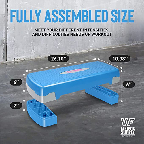 Aerobic Step Exercise Stepper with Risers, Adjustable from 4" to 6" Aerobic Step Exercise Stepper with Risers, Adjustable from 4" to 6"