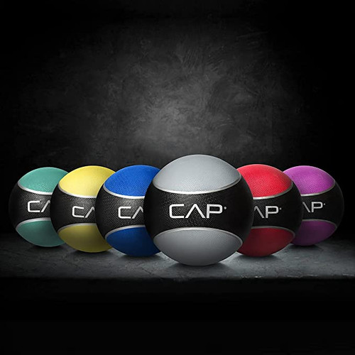 CAP Barbell Single Texture Medicine & Exercise Ball - Durable Rubber & Consistent Weight Distribution; Comfort Textured Grip for Strength, Balance & Core Training CAP Barbell Single Texture Medicine & Exercise Ball - Durable Rubber & Consistent Weight Distribution; Comfort Textured Grip for Strength, Balance & Core Training