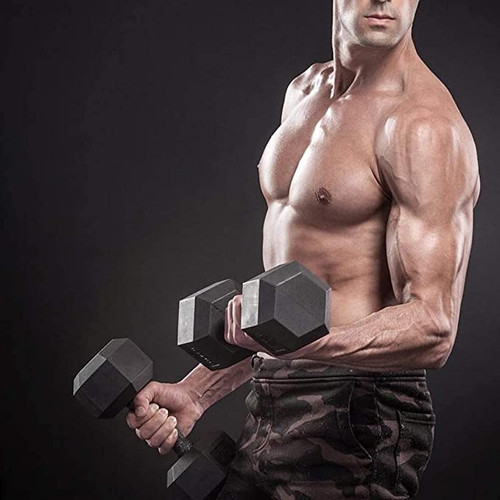 Rubber Coated Hex 5-70lb Dumbbell Set with 3-tier Rack Stand Rubber Coated Hex 5-70lb Dumbbell Set with 3-tier Rack Stand