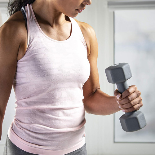 Color Neoprene Dumbbells with Non-Slip Grip & Hexagon Shape, Multiple Sizes Color Neoprene Dumbbells with Non-Slip Grip & Hexagon Shape, Multiple Sizes