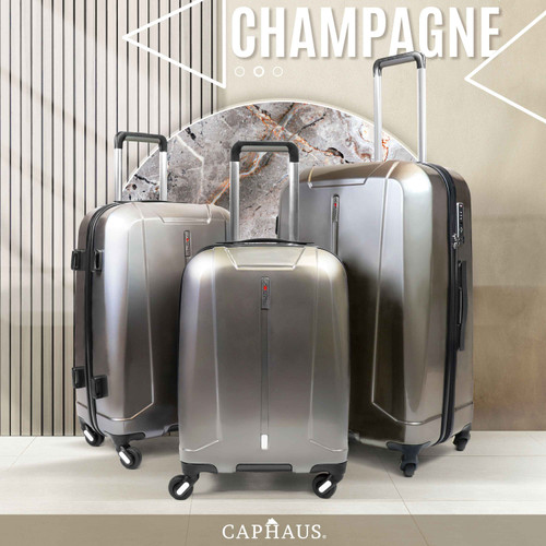 CAPHAUS Hardside Expandable Luggage with Spinner Wheels, 3-Piece Set Hardshell Suitcase, Lightweight Durable Luggage Sets (22/26/29), Airline Approved Size, Ideal For Traveling