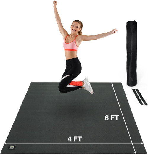 Premium Large Exercise Floor Gym Mats, 7 mm Extra Thickness Premium Large Exercise Floor Gym Mats, 7 mm Extra Thickness