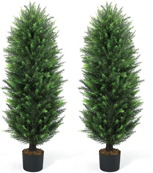 Artificial Cedar Tree, Set of Two, 3ft / 4ft / 5ft Artificial Cedar Tree, Set of Two, 3ft / 4ft / 5ft