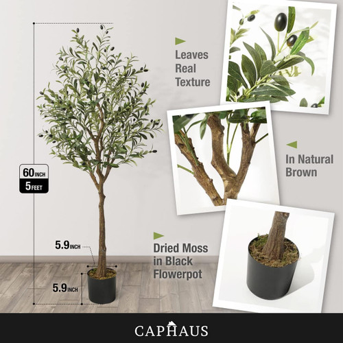 Artificial Faux Olive Tree, 5ft / 6ft / 7ft Artificial Faux Olive Tree, 5ft / 6ft / 7ft