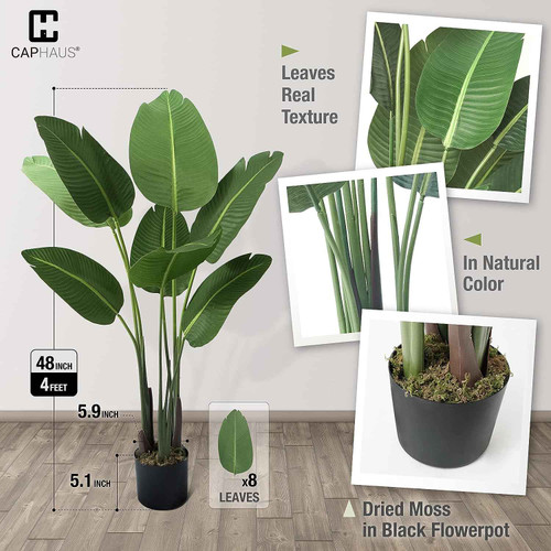 Artificial Faux Bird of Paradise, 4ft / 5ft /6ft / 7ft