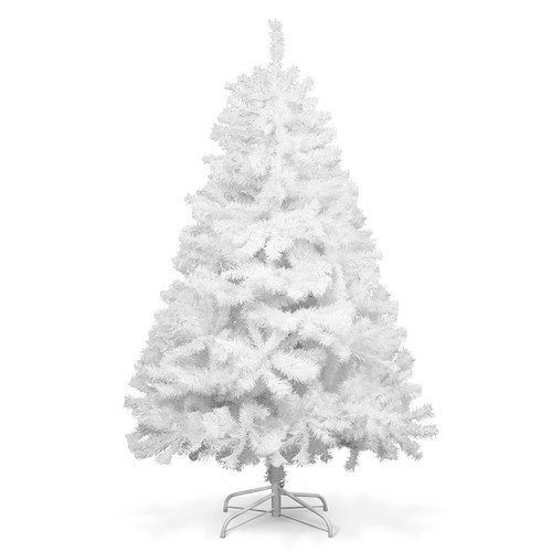 Black & White Artificial Christmas Tree w/ Pre-Hinged Branch Tip & Foldable Stand, 4.5ft / 6ft Black & White Artificial Christmas Tree w/ Pre-Hinged Branch Tip & Foldable Stand, 4.5ft / 6ft