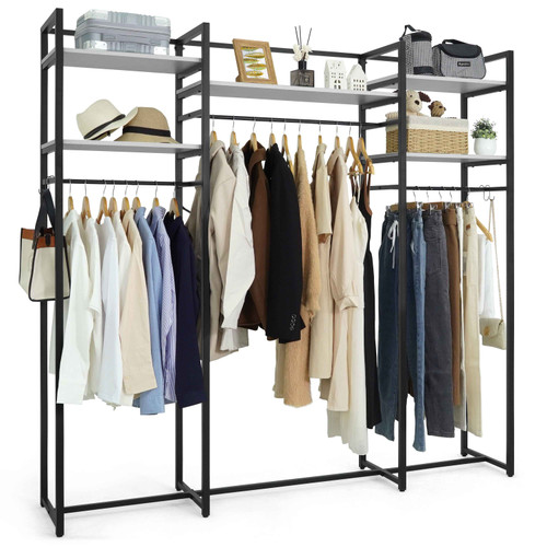 75-Inch Width Garment Rack for Hanging Clothes
