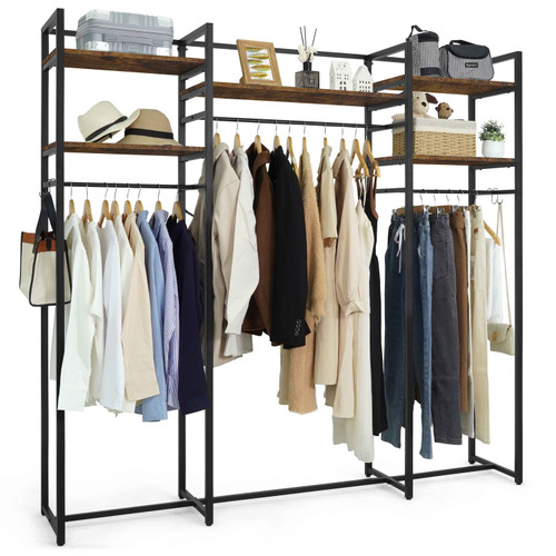 75-Inch Width Garment Rack for Hanging Clothes