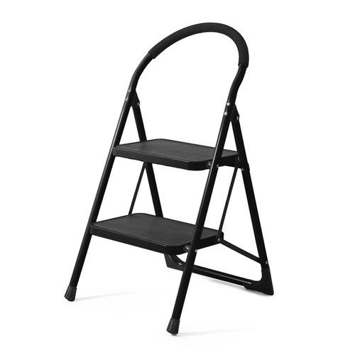 Portable Folding Step Ladder with Extra Wide Anti-Slip Pedal, Multiple Options Portable Folding Step Ladder with Extra Wide Anti-Slip Pedal, Multiple Options