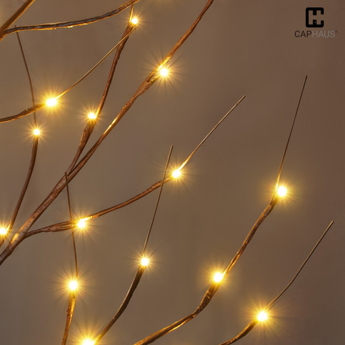4/ 6/ 8 Feet, 48/ 72/ 96 inch Full Brown Twinkling Birch Tree w/ LED Lights 4/ 6/ 8 Feet, 48/ 72/ 96 inch Full Brown Twinkling Birch Tree w/ LED Lights
