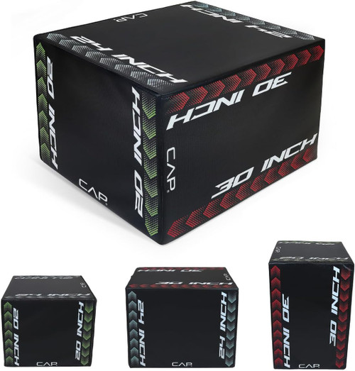 3 in 1 Foam Plyometric Jump Box, Size Including 20" & 24" & 30" 3 in 1 Foam Plyometric Jump Box, Size Including 20" & 24" & 30"