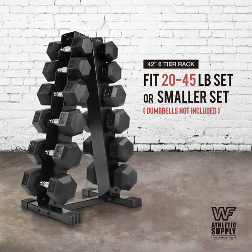 6-Tier A-Frame Dumbbell Rack with 500LB Capacity 6-Tier A-Frame Dumbbell Rack with 500LB Capacity