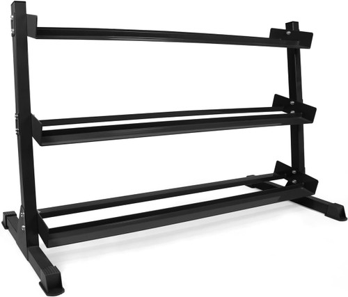 Heavy-Duty 3-Tier Dumbbell Rack Stand for Storage 5-75LB, Multiple Colors Heavy-Duty 3-Tier Dumbbell Rack Stand for Storage 5-75LB, Multiple Colors