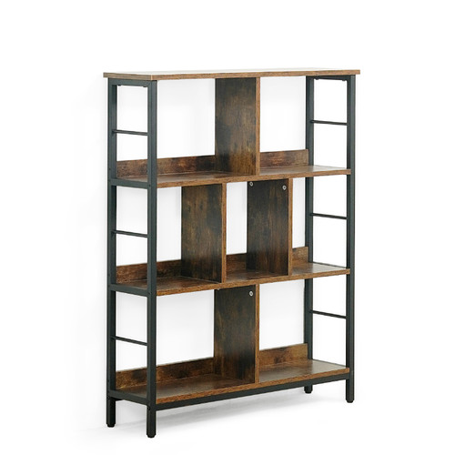 Cube Storage Organizer, 3 Tier Industrial Open Shelf Bookcase, 7-cube / 8-cube Cube Storage Organizer, 3 Tier Industrial Open Shelf Bookcase, 7-cube / 8-cube