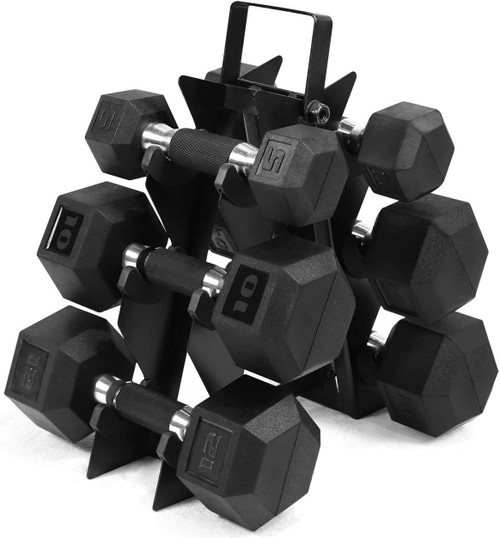 Dumbbell Set with Rack