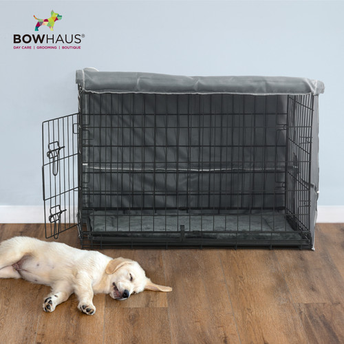 30-Inch Single Door Dog Crate Kit Includes Crate Cover & Dog Bed 30-Inch Single Door Dog Crate Kit Includes Crate Cover & Dog Bed