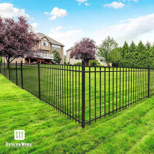 4FT Height X 8FT Width Heavy Duty Pinnacle Fence Barrier Panel, Multiple Options