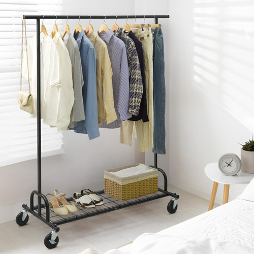 Heavy Duty Clothes Rack with Shelf, Wheels, Extendable Rods, Multiple Options Heavy Duty Clothes Rack with Shelf, Wheels, Extendable Rods, Multiple Options