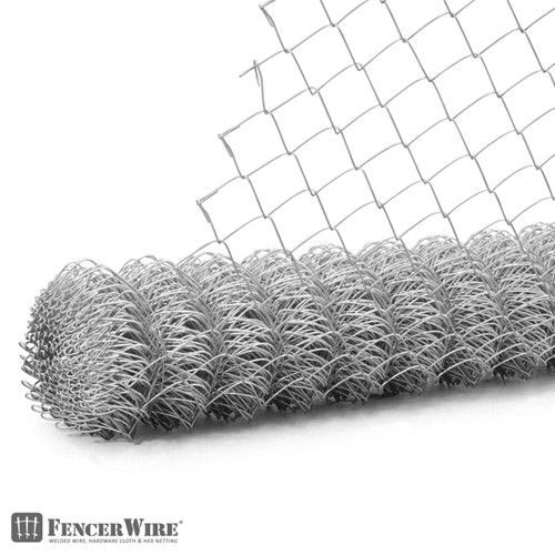11.5 Gauge Galvanized Steel Chain Link Fence Fabric, Diamond Mesh Size 2-3/8 Inch, Multiple Options 11.5 Gauge Galvanized Steel Chain Link Fence Fabric, Diamond Mesh Size 2-3/8 Inch, Multiple Options