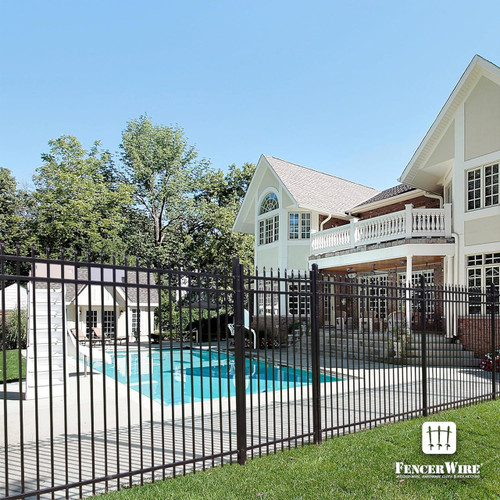 Heavy Duty Pinnacle Fence Barrier Kit with 6FT Height X 8FT Width Panels, Flat Top Gate, Posts & Connectors, Multi-options