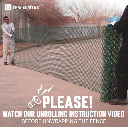 9 Gauge Green Vinyl Coated Galvanized Steel Chain Link Fence Fabric, Diamond Mesh Size 2-3/8 Inch, Multiple Options 9 Gauge Green Vinyl Coated Galvanized Steel Chain Link Fence Fabric, Diamond Mesh Size 2-3/8 Inch, Multiple Options
