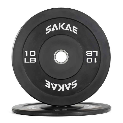 2-Inch Olympic Rubber Bumper Plates, Pair, Multiple Sizes