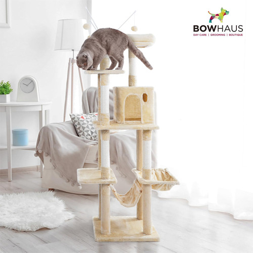 70" Multi-Level Cat Tree with Hammock, Condo, Platforms & Play Balls 70" Multi-Level Cat Tree with Hammock, Condo, Platforms & Play Balls