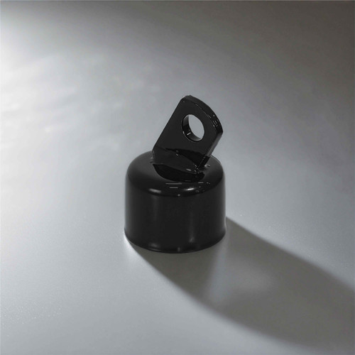 1-5/8" Black Top Rail End, Rail End Cap for 1-5/8" Outside Diameter Pipe, Multi-options