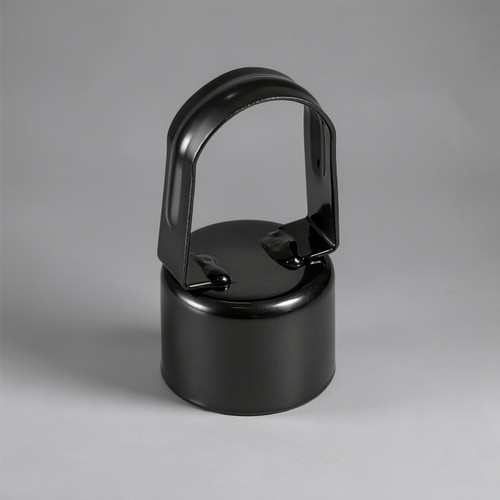 Black Galvanized Chain Link Fence Eye Top Rail Cap, Use for 1-7/8" Outside Diameter Post and 1-5/8" Top Rail, Multi-options