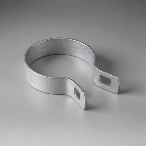Silver Galvanized Brace Band for 2-3/8" Outside Diameter Post with Bolt & Nut, Multi-options