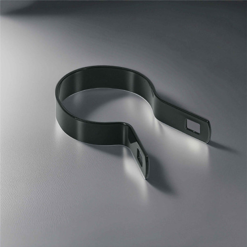 Black Galvanized Tension Band for 2-3/8" Outside Diameter Post with Bolt & Nut, Multi-options