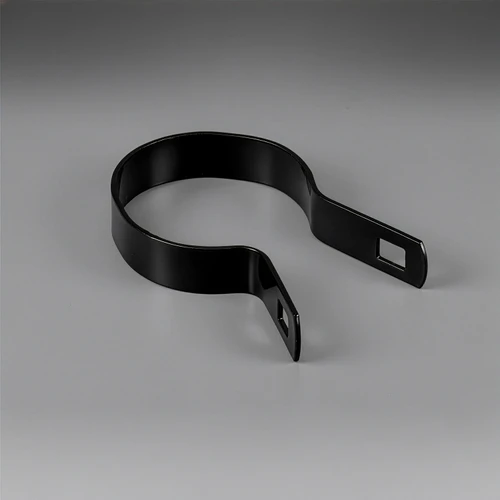 Black Galvanized Tension Band for 2-3/8" Outside Diameter Post with Bolt & Nut, Multi-options