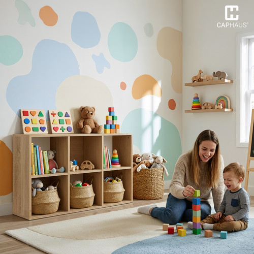 6 / 8 / 9 Cube Storage Organizer Shelf, 11-Inch Home Storage Shelf Divider w/Back, Multiple Options