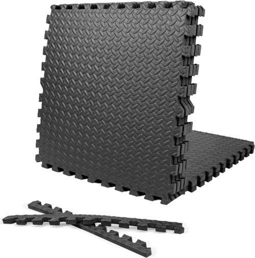 1/2-Inch Thickness 24" X 24" Interlocking Soft Foam Puzzle Exercise, Floor, Equipment Mats 1/2-Inch Thickness 24" X 24" Interlocking Soft Foam Puzzle Exercise, Floor, Equipment Mats