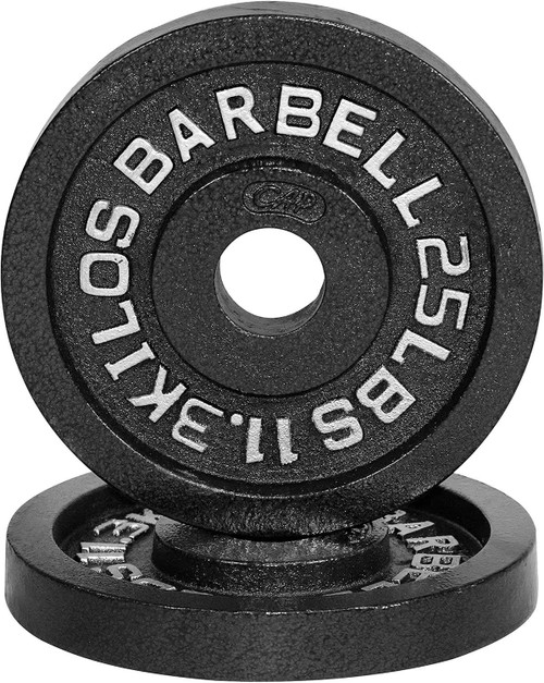 2-Inch Solid Cast Iron Olympic Weight Plates, Multiple Choices Available, Charcoal
