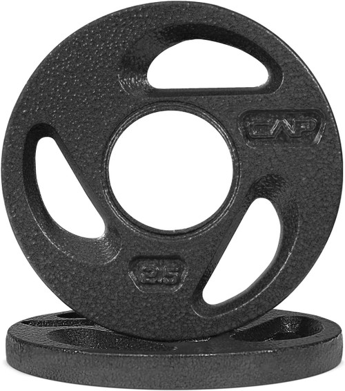 2-Inch Olympic Cast Iron Grip Plate, 3 Holes Grip, Multiple Choices Available 2-Inch Olympic Cast Iron Grip Plate, 3 Holes Grip, Multiple Choices Available